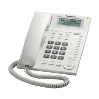 Panasonic KX-TS880MX/KX-TS880FX White Corded Phone Set with Display